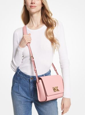 Mimi Medium Leather Messenger Bag - Image 17