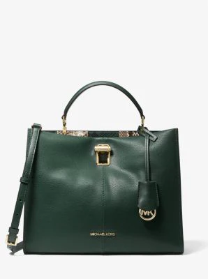 Penelope Large Leather Satchel - Image 10