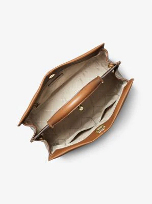 Penelope Large Leather Satchel - Image 15