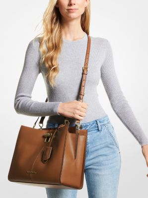 Penelope Large Leather Satchel - Image 16