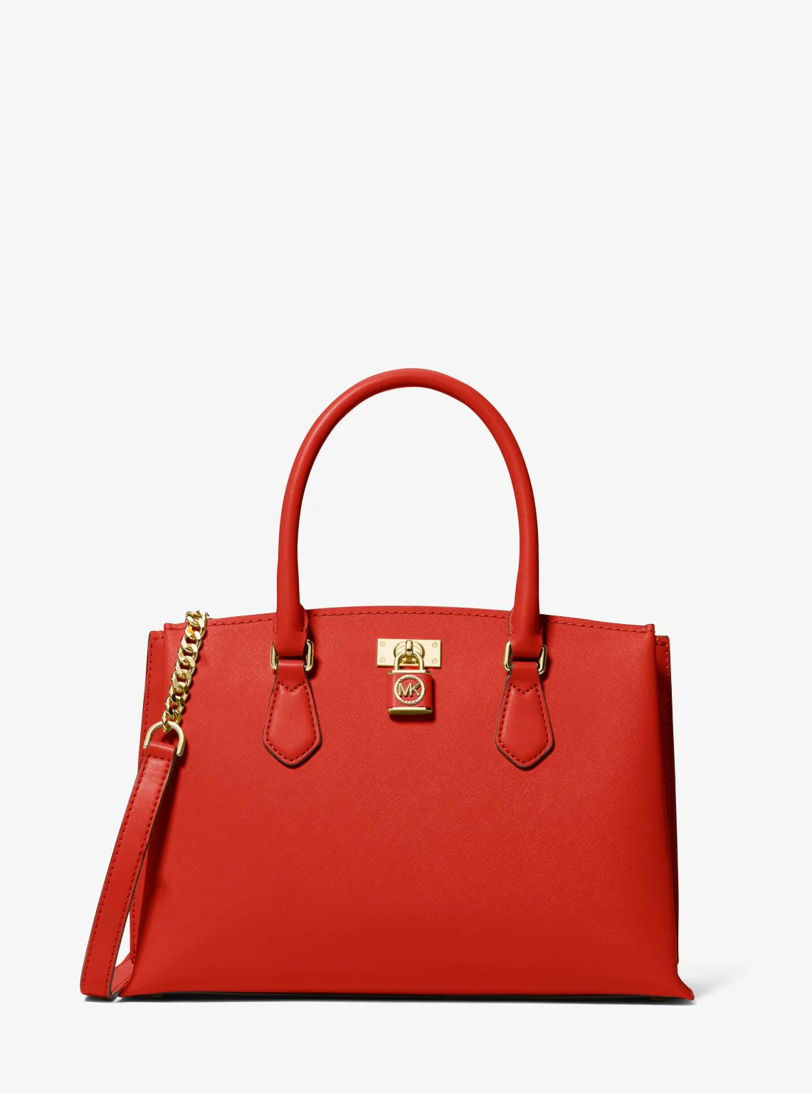 Ruby Medium Saffiano Leather Satchel - Image 5