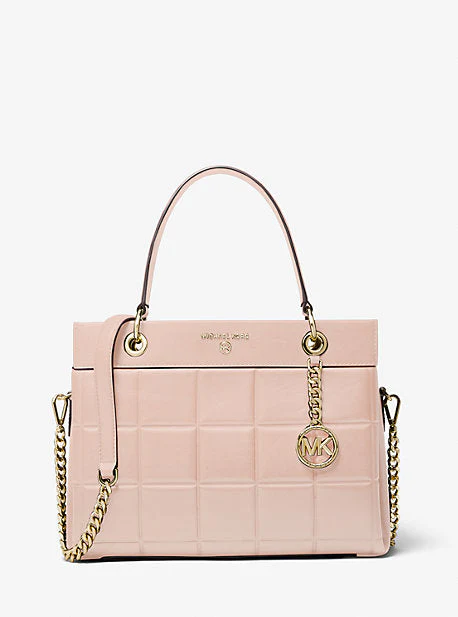Susan Medium Quilted Leather Satchel - Image 5