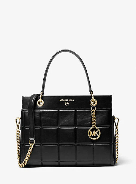 Susan Medium Quilted Leather Satchel - Image 9