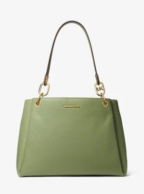 Trisha Large Pebbled Leather Shoulder Bag - Image 10