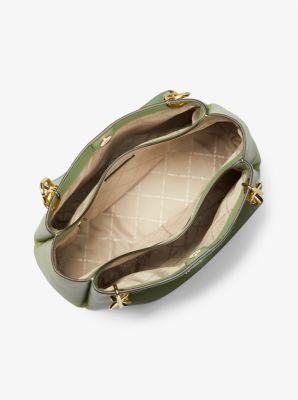 Trisha Large Pebbled Leather Shoulder Bag - Image 11