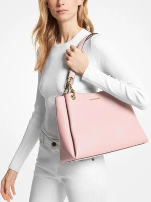 Trisha Large Pebbled Leather Shoulder Bag - Image 16
