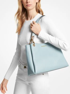 Trisha Large Pebbled Leather Shoulder Bag - Image 4