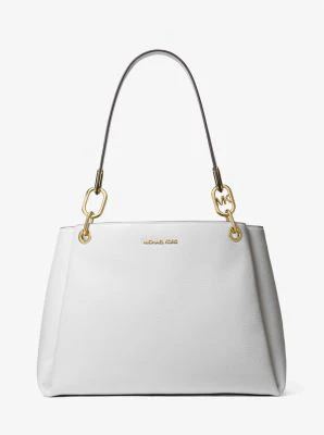 Trisha Large Pebbled Leather Shoulder Bag - Image 6