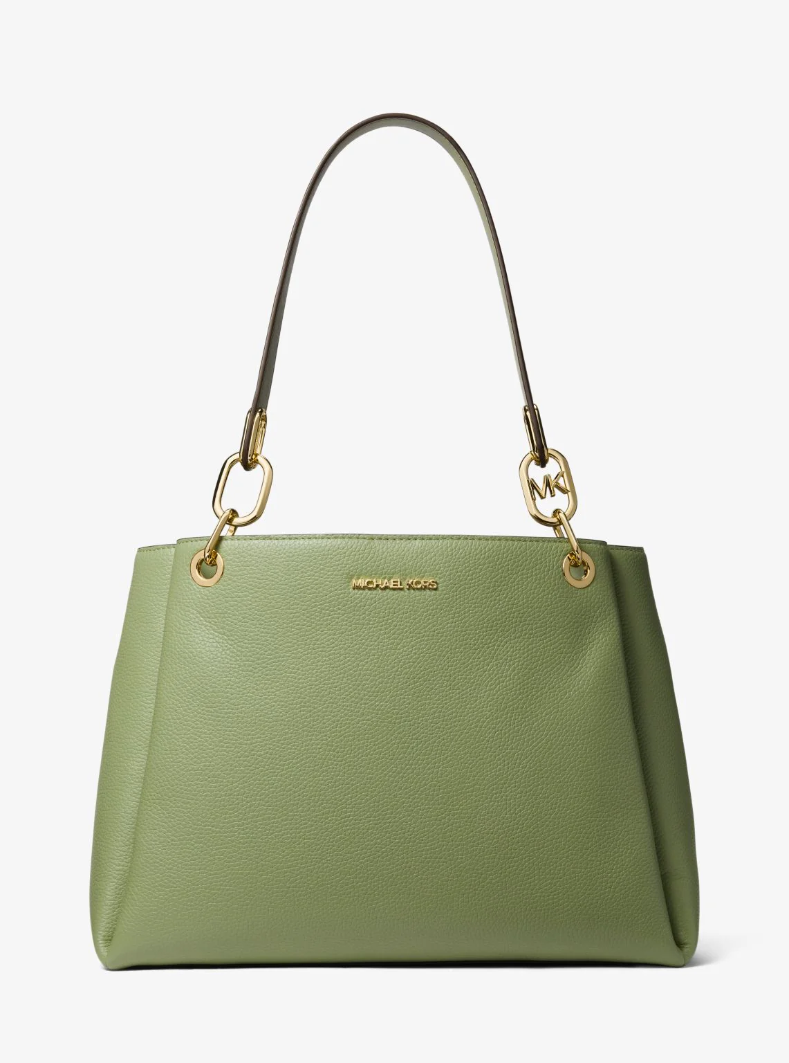 Trisha Large Pebbled Leather Shoulder Bag - Image 9