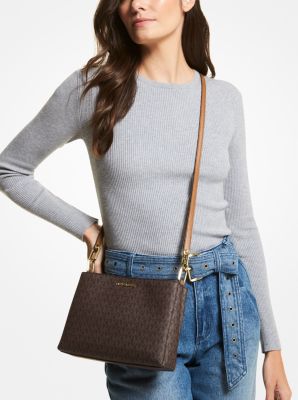 Trisha Medium Logo Crossbody Bag - Image 16