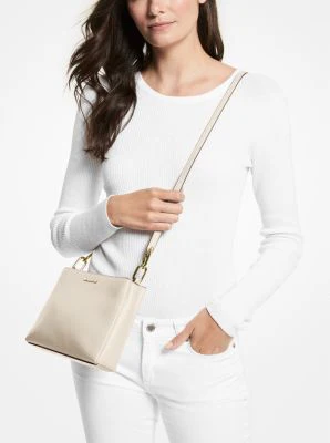 Trisha Medium Pebbled Leather Crossbody Bag - Image 16