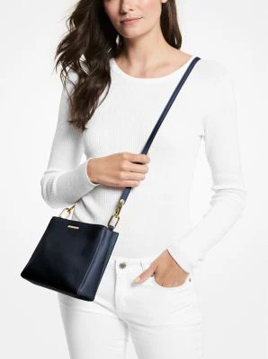 Trisha Medium Pebbled Leather Crossbody Bag - Image 20