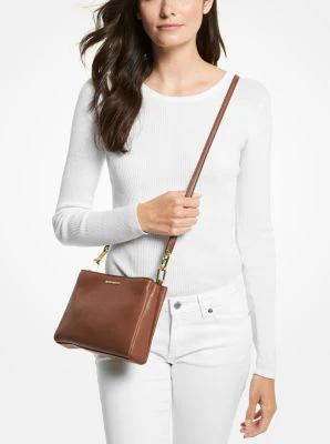 Trisha Medium Pebbled Leather Crossbody Bag - Image 32