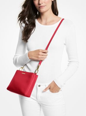 Trisha Medium Pebbled Leather Crossbody Bag - Image 4