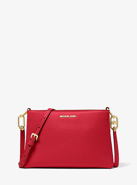 Trisha Medium Pebbled Leather Crossbody Bag - Image 43